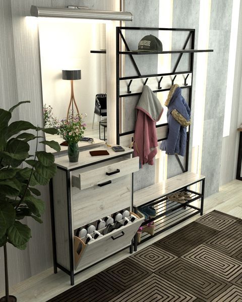 Тумба для обуви в стиле лофт EcoLoft Далма DSP-1354 DSP-1354 фото