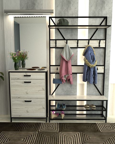 Тумба для обуви в стиле лофт EcoLoft Далма DSP-1354 DSP-1354 фото