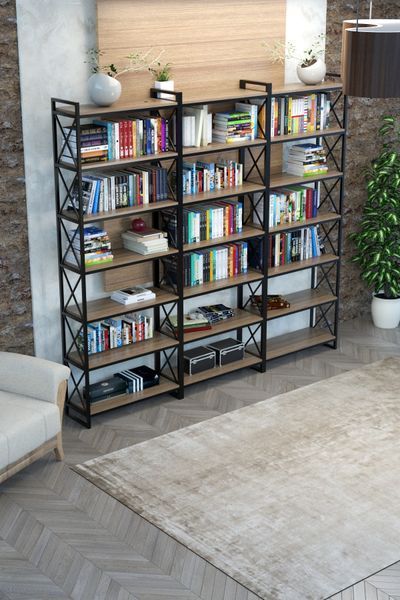 Стеллаж в стиле лофт EcoLoft Лукас DSP-1227 DSP-1227 фото