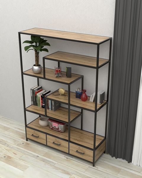 Стеллаж в стиле лофт EcoLoft Севран DSP-1466 DSP-1466 фото