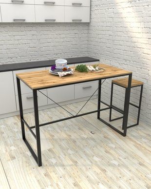 Барный стол в стиле лофт EcoLoft Вертон DSP-1469 DSP-1469 фото