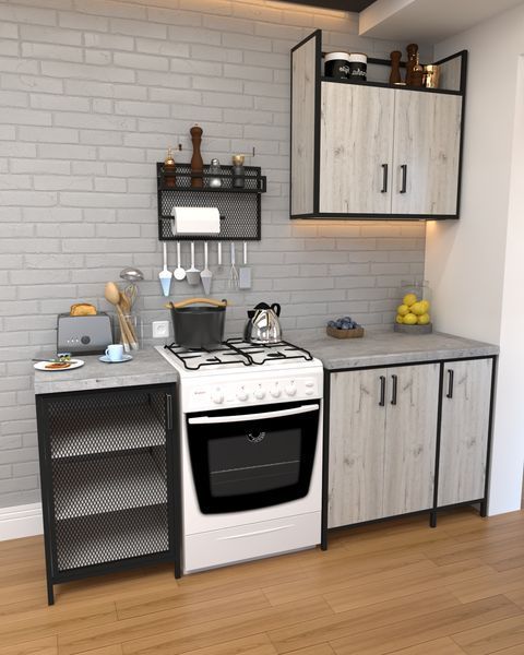 Кухня в стилі лофт EcoLoft Аверса DSP-1265 DSP-1265 фото