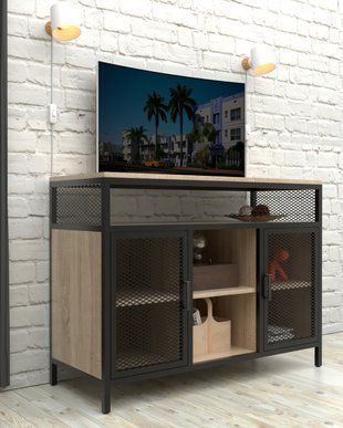 Тумба-консоль у стилі лофт EcoLoft Кастеро DSP-1517 DSP-1517 фото
