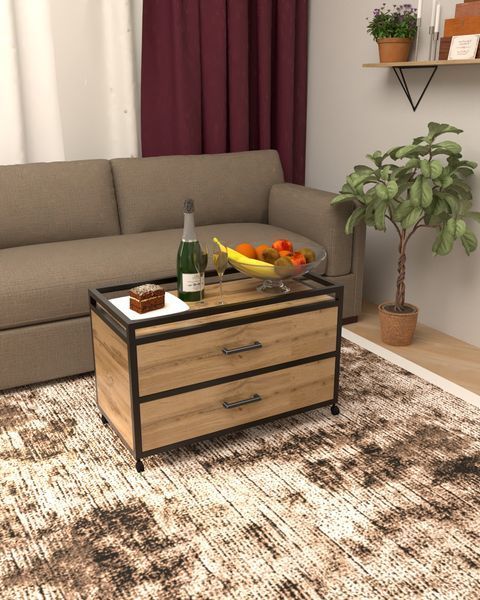 Универсальная мобильная тумба в стиле лофт EcoLoft Модус DSP-1509 DSP-1509 фото