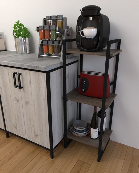Стеллаж в стиле лофт EcoLoft Бріо DSP-1433 DSP-1433 фото
