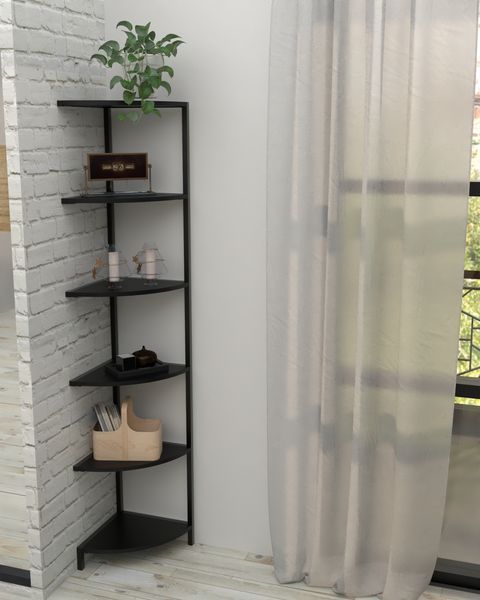 Угловая этажерка-стеллаж в стиле лофт EcoLoft Орнела DSP-1478 DSP-1478 фото