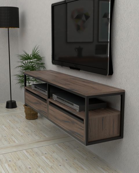 Підвісна тумба під телевізор в стилі лофт EcoLoft Моретто DSP-1450 DSP-1450 фото