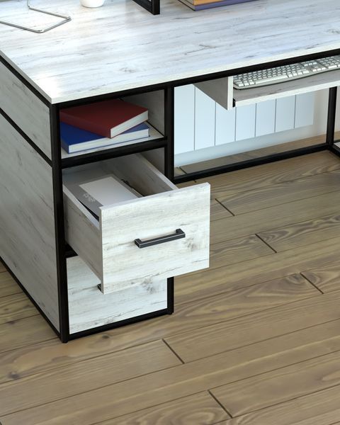 Комп&rsquo;ютерний стіл зі стелажем і шухлядами в стилі лофт EcoLoft Тарвено DSP-1540 DSP-1540 фото
