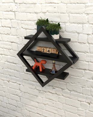 Настенная полка в стиле лофт EcoLoft Ромбея DSP-1479 DSP-1479 фото