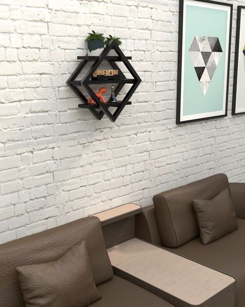 Настінна полиця в стилі лофт EcoLoft Ромбея DSP-1479 DSP-1479 фото