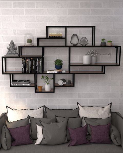 Настенный стеллаж в стиле лофт EcoLoft Мозаика DSP-1305 DSP-1305 фото