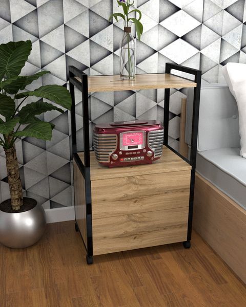 Тумба на колесах в стилі лофт EcoLoft Ритм DSP-1394 DSP-1394 фото