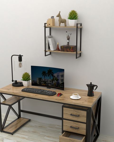 Настенная полка в стиле лофт EcoLoft Міртен DSP-1464 DSP-1464 фото