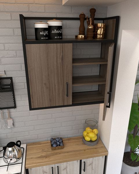 Настінна шафа для кухні в стилі лофт EcoLoft Маренцо DSP-1444 DSP-1444 фото