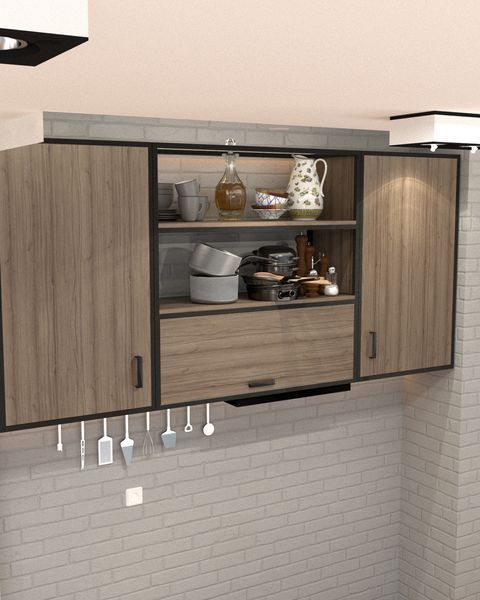 Шафа навісна під витяжку в стилі лофт EcoLoft Фаволла DSP-1332 DSP-1332 фото