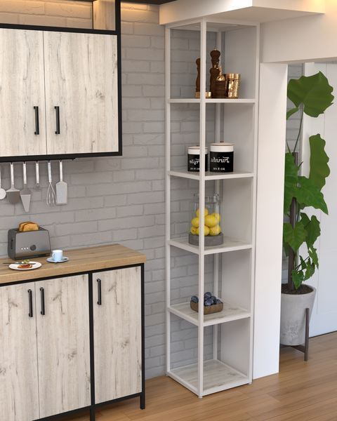 Стеллаж-этажерка в стиле лофт EcoLoft Альвора DSP-1447W DSP-1447W фото