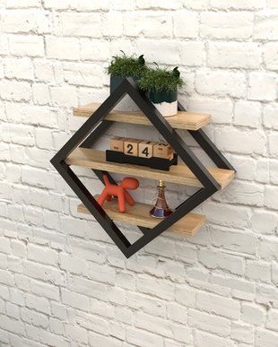 Настенная полка в стиле лофт EcoLoft Ромбея DSP-1479 DSP-1479 фото