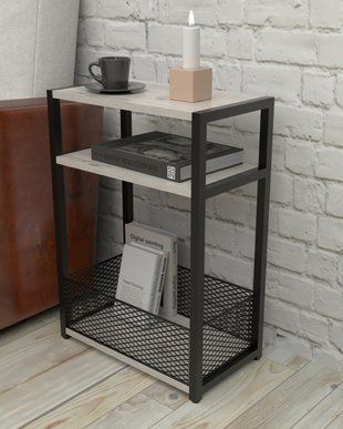 Журнальний столик-етажерка в стилі лофт EcoLoft Мервин DSP-1451 DSP-1451 фото