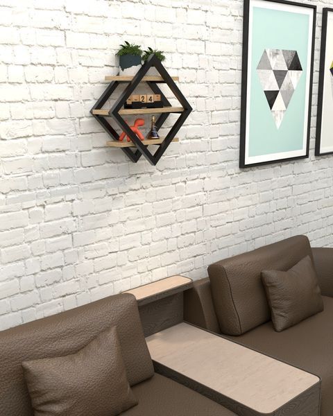 Настенная полка в стиле лофт EcoLoft Ромбея DSP-1479 DSP-1479 фото