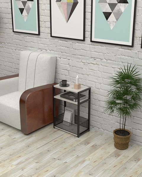Журнальний столик-етажерка в стилі лофт EcoLoft Мервин DSP-1451 DSP-1451 фото