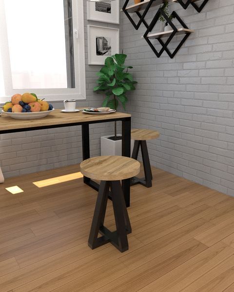 Табурет в стиле лофт EcoLoft Триго DSP-1334 DSP-1334 фото