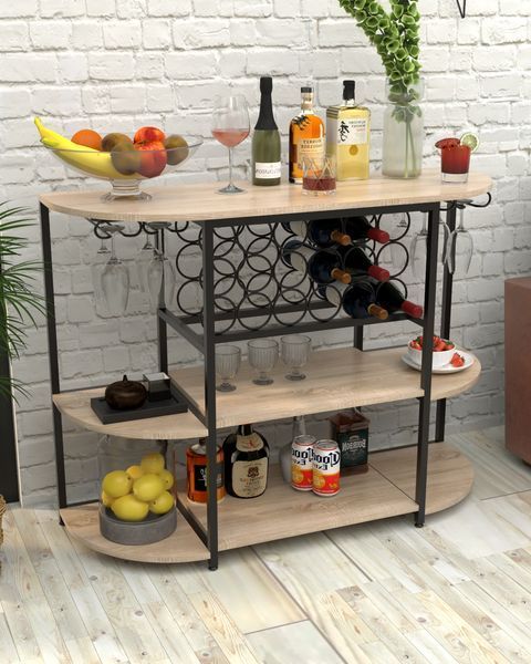 Барный стеллаж в стиле лофт EcoLoft Барелло DSP-1485 DSP-1485 фото