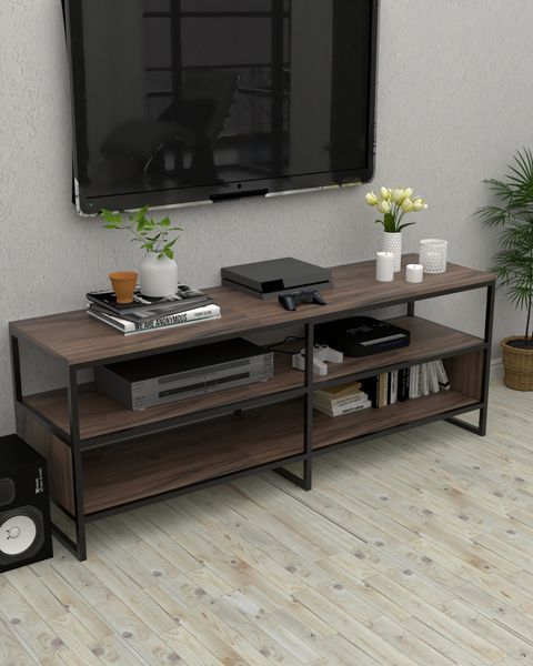Тумба-стелаж під телевізор у стилі лофт EcoLoft Меридо DSP-1526 DSP-1526 фото