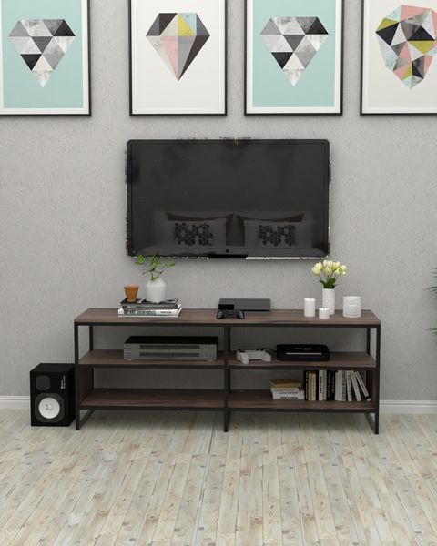 Тумба-стелаж під телевізор у стилі лофт EcoLoft Меридо DSP-1526 DSP-1526 фото