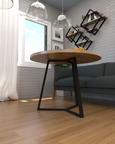 Обеденный стол в стиле лофт EcoLoft Рондело DSP-1313 DSP-1313 фото