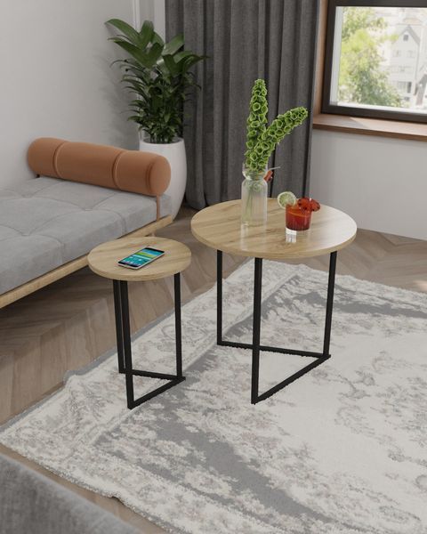 Модульный журнальный столик в стиле лофт EcoLoft Duet DSP-1109 DSP-1109 фото