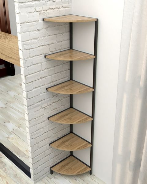 Кутова етажерка-стелаж в стилі лофт EcoLoft Орнела DSP-1478 DSP-1478 фото