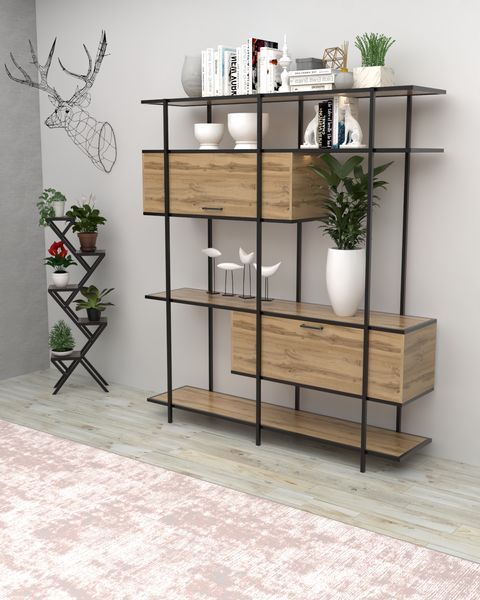 Стеллаж в стиле лофт EcoLoft Монтелло DSP-1484 DSP-1484 фото