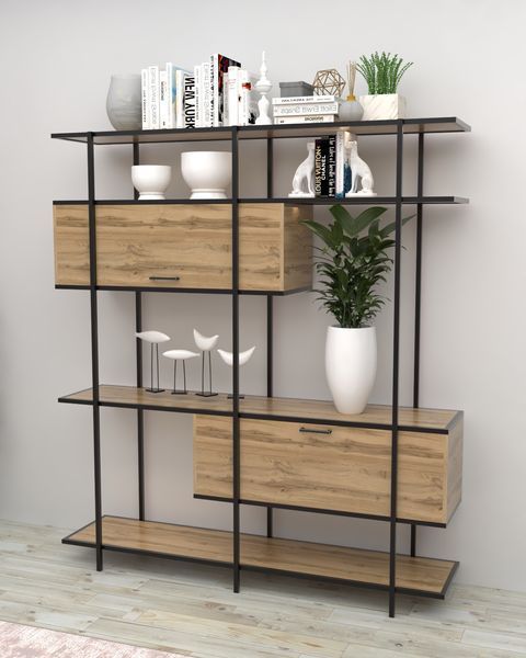 Стеллаж в стиле лофт EcoLoft Монтелло DSP-1484 DSP-1484 фото