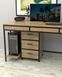 Мобильная офисная тумба в стиле лофт EcoLoft Венген Мерит DSP-1492 DSP-1492 фото 2
