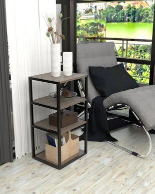 Стелаж-етажерка в стилі лофт EcoLoft Сорено DSP-1513 DSP-1513 фото