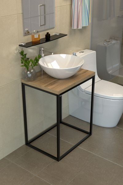 Столик під умивальник в стилі лофт EcoLoft Норвел DSP-1299 DSP-1299 фото