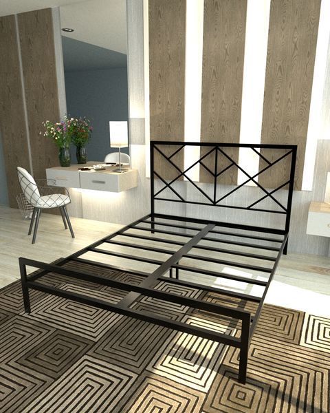 Металлическая кровать в стиле лофт EcoLoft Наварра-1377 1377 фото