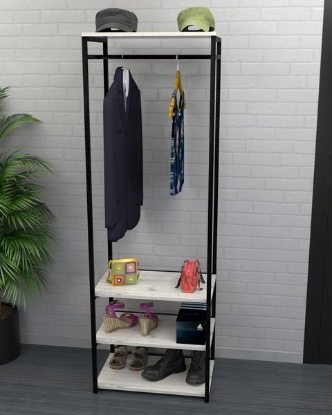 Відкрита шафа-вішалка в стилі лофт EcoLoft Фьорд DSP-1319 DSP-1319 фото