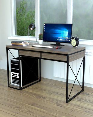 Письменный компьютерный стол в стиле лофт EcoLoft Марвен DSP-1547 DSP-1547 фото
