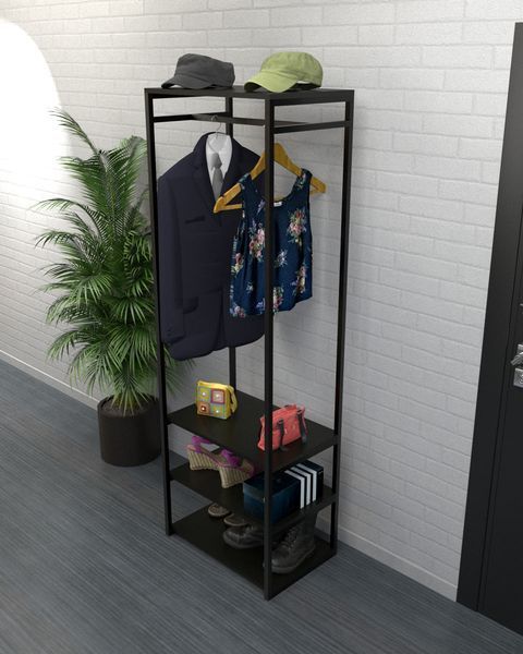 Открытый шкаф-вешалка в стиле лофт EcoLoft Фьорд DSP-1319 DSP-1319 фото