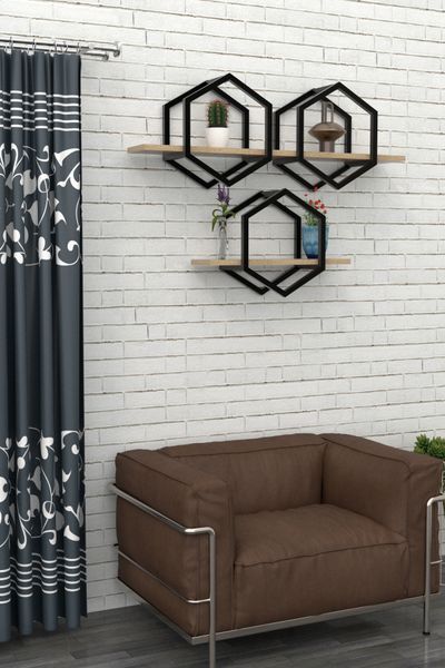 Полка на стену в стиле лофт EcoLoft Ориона DSP-1151 (комплект) DSP-1151 фото