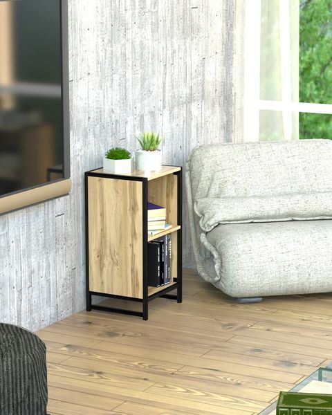 Приставная тумба-стеллаж в стиле лофт EcoLoft Норвио DSP-1532 DSP-1532 фото