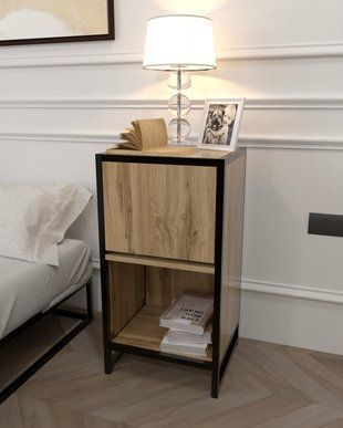 Приставная тумба в стиле лофт EcoLoft Марено DSP-1538 DSP-1538 фото