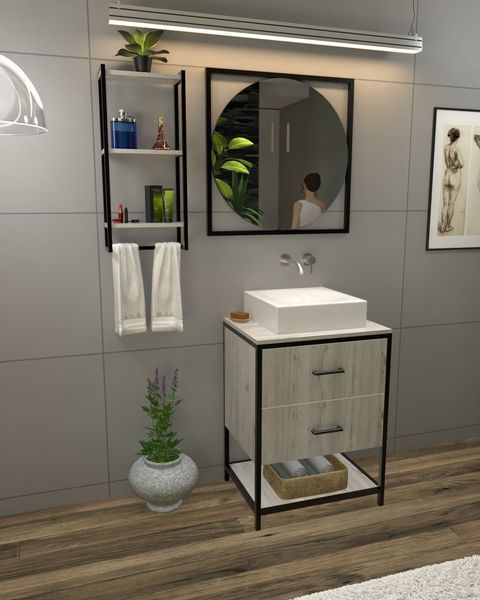 Настенная полка в стиле лофт EcoLoft Мери DSP-1418 DSP-1418 фото