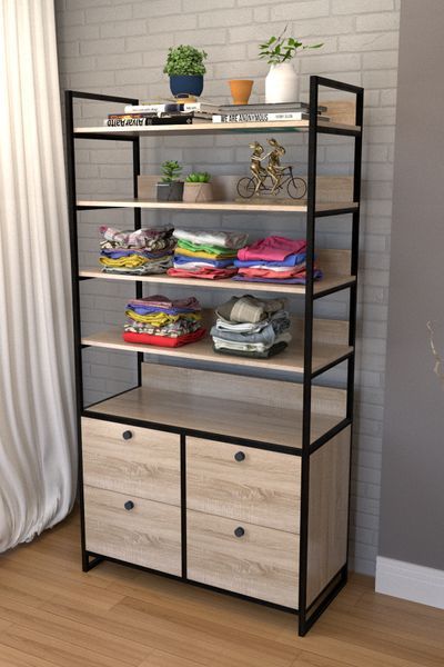 Стеллаж-комод в стиле лофт EcoLoft Ристра DSP-1301 DSP-1301 фото