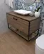 Тумба в ванную комнату под накладной умывальник в стиле лофт EcoLoft DSP-1175