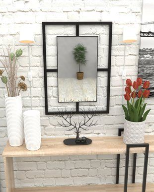 Зеркало в стиле лофт EcoLoft Миранда MTL-1483 MTL-1483 фото