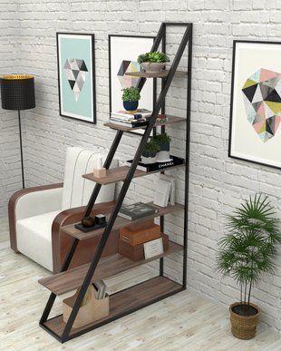 Стеллаж в стиле лофт EcoLoft Триан DSP-1456 DSP-1456 фото