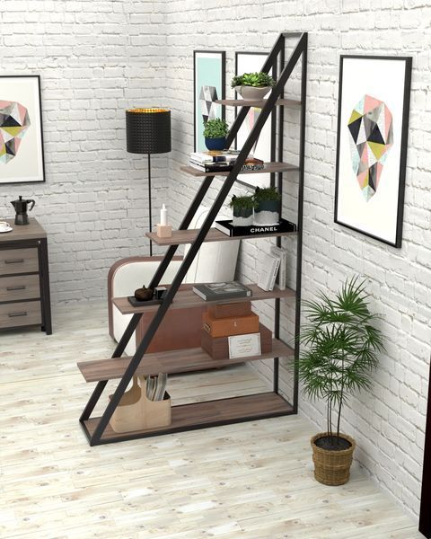 Стеллаж в стиле лофт EcoLoft Триан DSP-1456 DSP-1456 фото