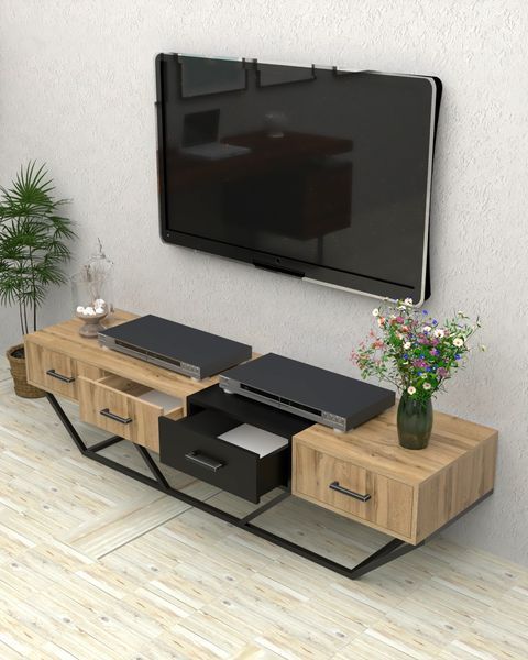 Тумба під телевізор в стилі лофт EcoLoft Вестар DSP-1473 DSP-1473 фото
